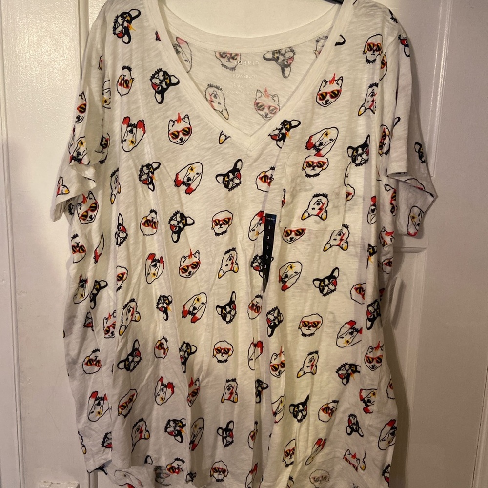 Torrid rock and roll doggy shirt! Size 3!